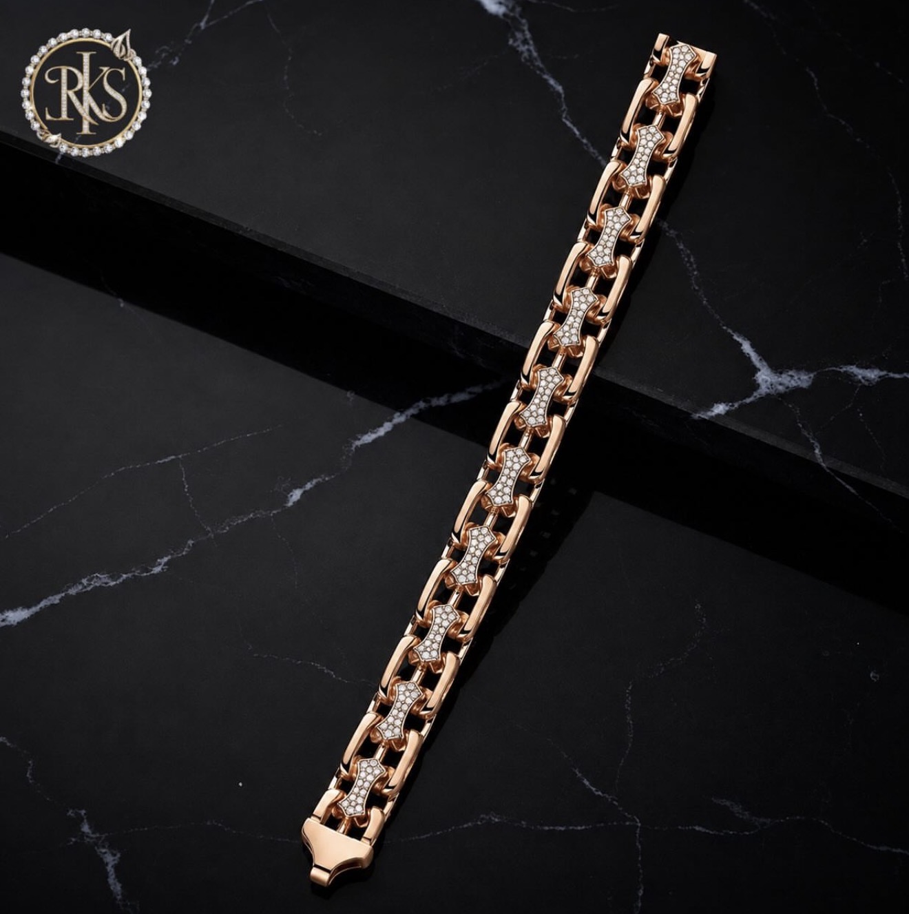 Diamond-set link bracelet — Ramesh Kapoor & Sons Jewellers